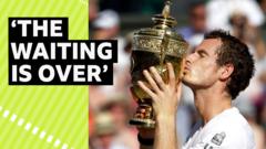 Relive the winning moments from Murray's Wimbledon titles