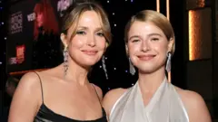 Getty Images Rose Byrne and Jessie Buckley attend the 31st Annual Critics' Choice Awards at Barker Hangar on January 04, 2026 in Santa Monica, California.