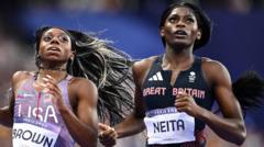 GB's Neita & Asher-Smith reach Olympic 200m final