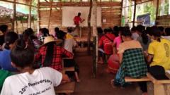 ကရင်နီပြည်၊ စစ်ဘေးရှောင်စာသင်ခန်း