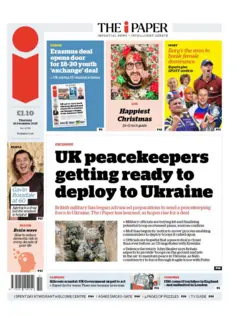 The headline on the front page of the paper is as follows:
