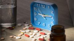 clock and pills