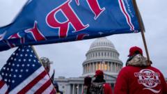 Partidarios de Donald Trump en el Capitolio.