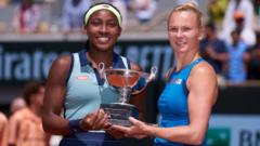 Gauff and Siniakova win first French Open doubles title