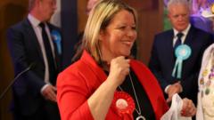 Lisa Forbes celebrates election win