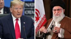ABD Başkanı Trump (solda) ve İran dini lideri Ali Hamaney (sağda)