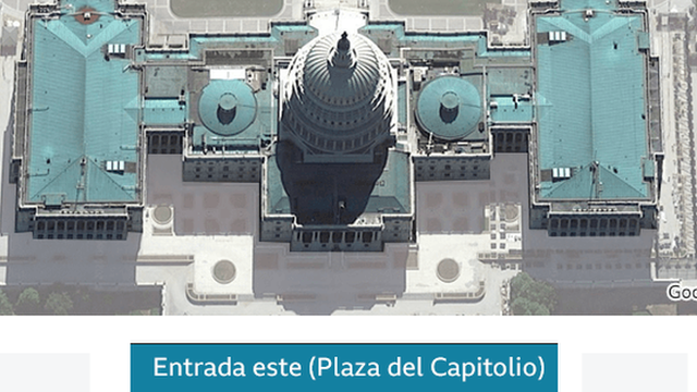 Mapa que muestra cómo es por dentro el edificio del Congreso.