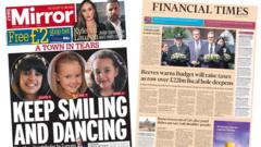 The Papers: ‘A town in tears’ and Reeves budget warning