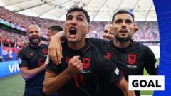 Laci’s header gives Albania shock lead over Croatia