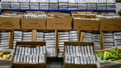 Uyuşturucu sevkiyatında kullanılan muz kolileri