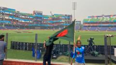 ম্যাচের আগের দিন দিল্লির অরুণ জেটলি স্টেডিয়াম