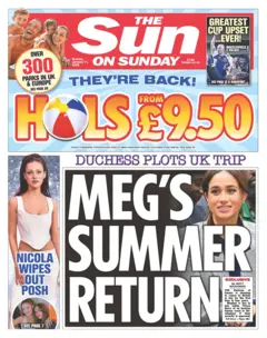 The headline on the front page of the Sun read: