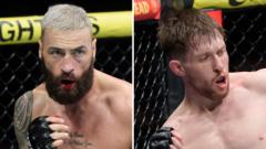 Britons Craig and Shore suffer defeat at UFC 301