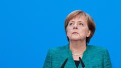 Немачка канцеларка Ангела Меркел на конференцији за штампу 12. фебруара 2017.