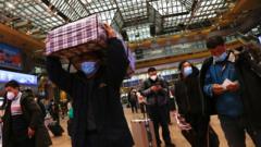 Çin Yeni Yılı sırasında çok sayıda kişinin seyahat etmesi sonucu vakaların da artmasından endişe ediliyor