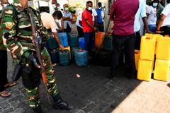 Army allocated to petrol sheds in Sri Lanka