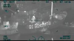 Coastguard footage of interception