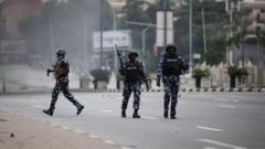 Nigeria police during operation