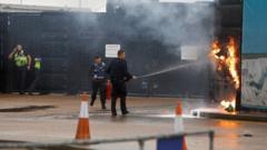 Border Force centre fire in Dover
