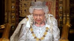 The Queen delivers her speech in Parliament