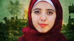 'Still alive' - graduate Asmaa's texts to BBC from the ruins of Gaza