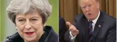 PA/Getty Theresa May and Donald Trump