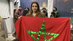 Moroccan fan Inas in Madrid