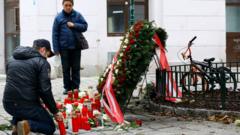 Грађани пале свеће за настрадале у терористичком нападу, Беч, Аустрија, 4. новембар 2020