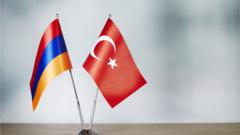 Ermenistan e Türkiye bayrakları