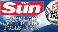 The Sun backs Labour saying it's 'time for change'