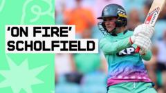 ‘On fire’ Scholfield smashes 71 off 40 balls