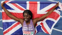 'Distraught' Neita wins European 200m silver
