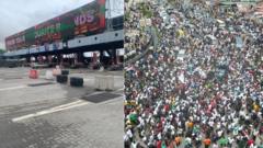 O﻿bi-Datti rally avoid Lekki toll gate but cause traffic for oda places