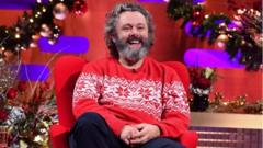 Michael Sheen during the filming for the Graham Norton Show at BBC Studioworks 6 Television Centre, Wood Lane, London, to be aired on BBC One on Friday evening. PA Photo. Picture date: Thursday December 17, 2020