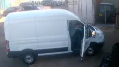 CCTV footage showing Thomas Hamilton tampering with a van's dashboard