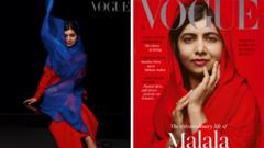 July cover of British Vogue, featuring Malala Yousafzai