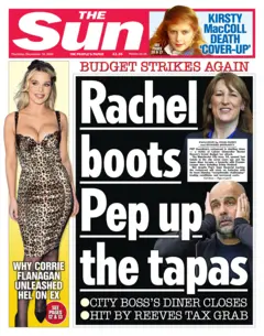 The headline on the front page of the Sun read: