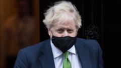 Boris Johnson exits Dowing Street