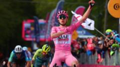 Pogacar stretches Giro lead with stage eight victory 