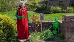 Sci-fi scarecrows on show in annual village event