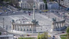 Macaristan'ın başkenti Budapeşte'den bir görüntü