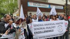 Özel sektör öğretmenleri eylemi