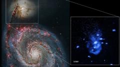 galaxy seen in optical light and X rays