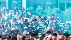 Crowds expected in Glasgow as Celtic fans mark title win
