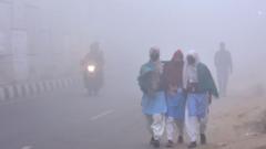 দিল্লিতে কুয়াশার চাদর
