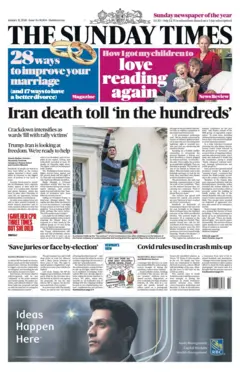 The headline on the front page of The Times read: