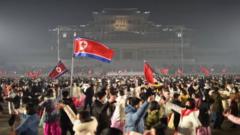 Người dân Bắc Hàn đón giao thừa tại thủ đô Bình Nhưỡng
