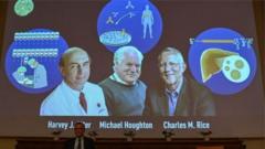 ہیپاٹائٹس سی کا وائرس دریافت کرنے والے سائنسدانوں کے لیے نوبیل انعام