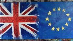 EU and UK flags
