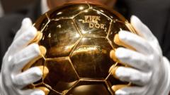The FIFA Ballon d'Or 2013 (Golden ball) trophy is displayed at the Kongresshaus in Zurich on January 13, 2014, ahead of the Ballon d'Or award ceremony.
